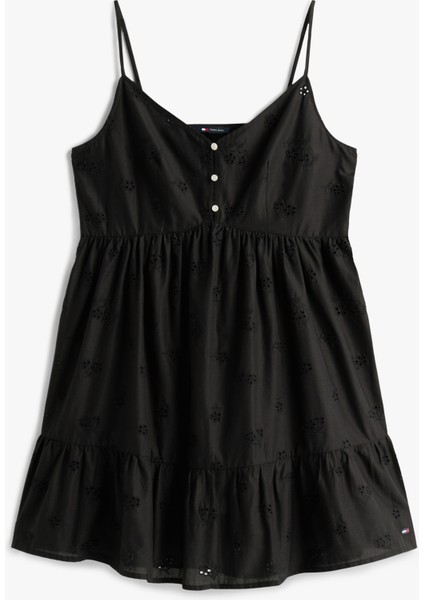 Tommy Hılfıger Tjw Broderıe Anglaıse Dress Elbise indirimleri