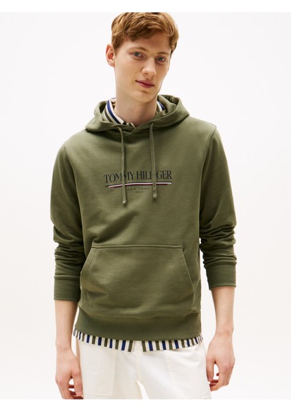 Tommy Hılfıger Brand Love Hılfıger Hoodıe Sweatshirt