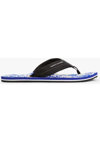 Tommy Hılfıger Hılfıger Surf Prınt Beach Sandal Terlik