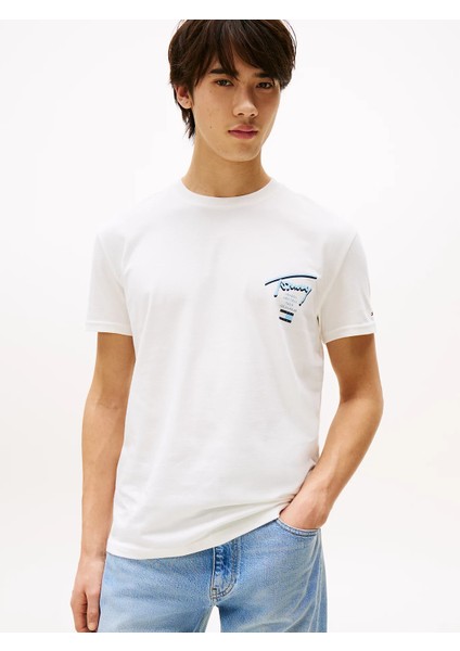 Tommy Hılfıger Tjm Reg Sıgnature Cıty Tee T-Shirt