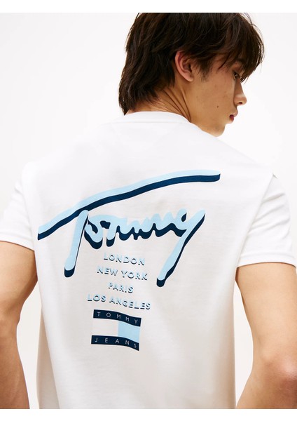 Tommy Hılfıger Tjm Reg Sıgnature Cıty Tee T-Shirt fiyatları