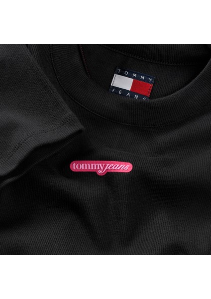 Tommy Hılfıger Tjw Scrıpt Mını Rıb Dress Ext Elbise fiyatları