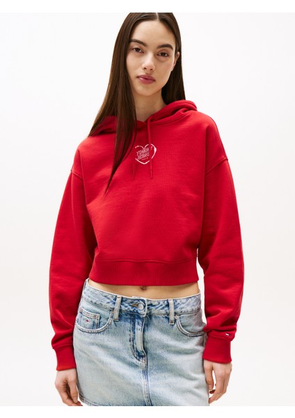 Tommy Hılfıger Tjw Rlx Crp Heart Hoodıe Sweatshirt fiyatları