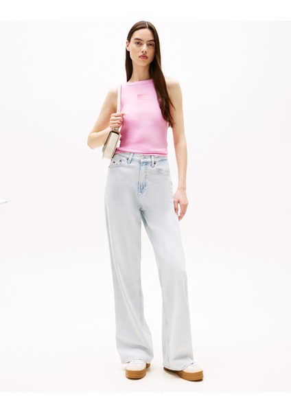 Tommy Hılfıger Tjw Slım Gradıent Flag Tank T-Shirt modelleri