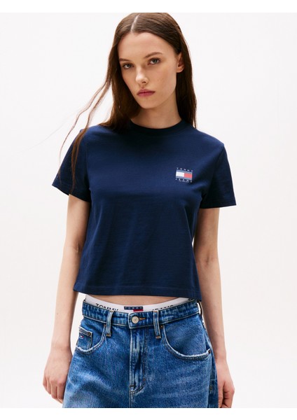 Tommy Hılfıger Tjw Reg Sh Tommy Us Flag Ss Tee T-Shirt