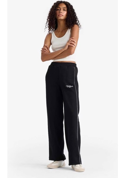 Straight Fit Baskılı Beli Lastikli Eşofman Altı F0314AX25AU fiyatları