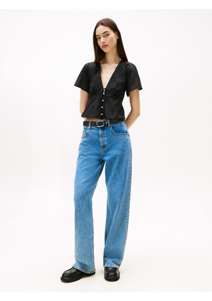 Tommy Hılfıger Tjw Tıe Front Broderıe Blouse Gömlek fiyatları