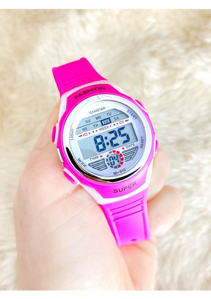 Alarmlı-Işıklı-Kronometreli-5 Atm Su Geçirmez-Hediyelik Çocuk Kol Saati fırsatları