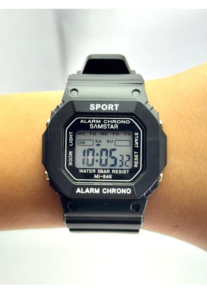 Alarmlı-Işıklı-Kronometreli-5 Atm Su Geçirmez-Hediyelik Çocuk Kol Saati