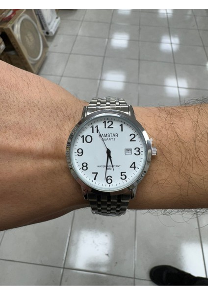 SMSTAR26 Metal Takvimli Erkek Kol Saati