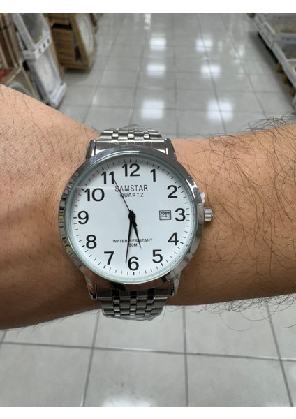 SMSTAR26 Metal Takvimli Erkek Kol Saati modelleri