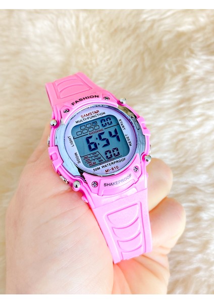 Alarmlı-Işıklı-Kronometreli-5 Atm Su Geçirmez-Hediyelik Çocuk Kol Saati fırsatları