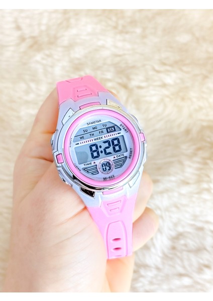 Alarmlı-Işıklı-Kronometreli-5 Atm Su Geçirmez-Hediyelik Çocuk Kol Saati fırsatları