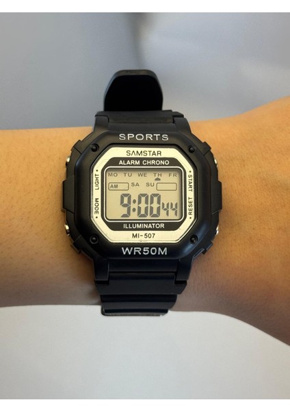 Alarmlı-Işıklı-Kronometreli-5 Atm Su Geçirmez-Hediyelik Çocuk Kol Saati