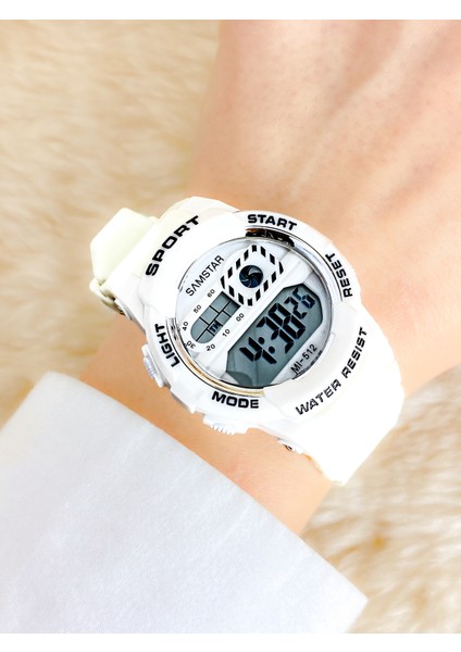 Alarmlı-Işıklı-Kronometreli-5 Atm Su Geçirmez-Hediyelik Çocuk Kol Saati