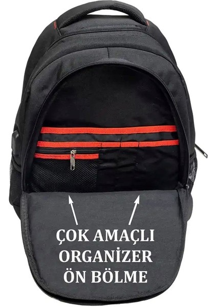 Dada Darbe Emici USB Aparatlı Su Geçirmez Kumaş Günlük Okul Sırt Çantası indirimleri