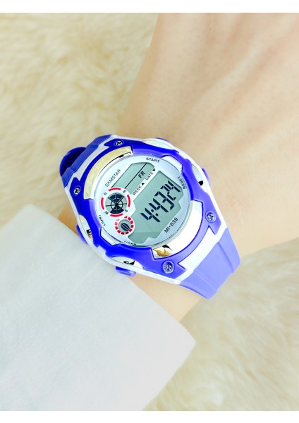Alarmlı-Işıklı-Kronometreli-5 Atm Su Geçirmez-Hediyelik Çocuk Kol Saati