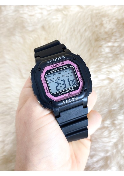 Alarmlı-Işıklı-Kronometreli-5 Atm Su Geçirmez-Hediyelik Çocuk Kol Saati fırsatları