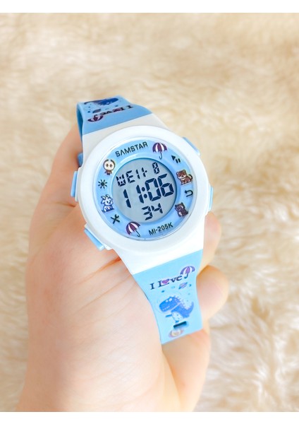 Alarmlı-Işıklı-Kronometreli-5 Atm Su Geçirmez-Hediyelik Çocuk Kol Saati fırsatları