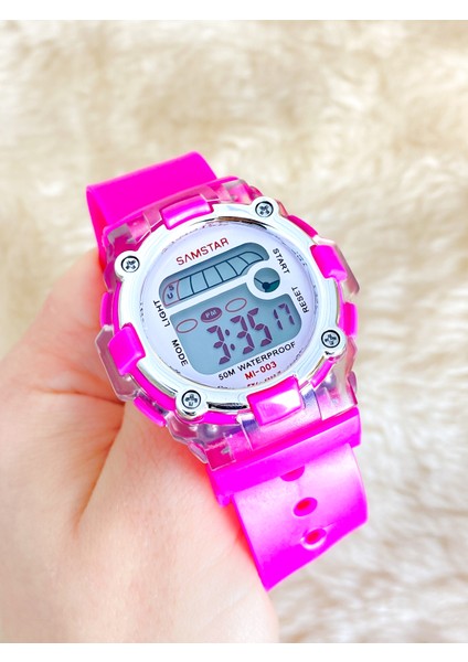 Alarmlı-Işıklı-Kronometreli-5 Atm Su Geçirmez-Hediyelik Çocuk Kol Saati fırsatları