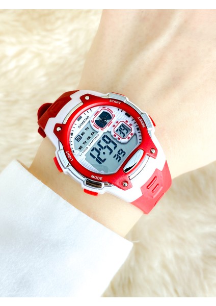 Alarmlı-Işıklı-Kronometreli-5 Atm Su Geçirmez-Hediyelik Çocuk Kol Saati