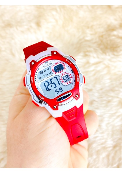Alarmlı-Işıklı-Kronometreli-5 Atm Su Geçirmez-Hediyelik Çocuk Kol Saati fırsatları
