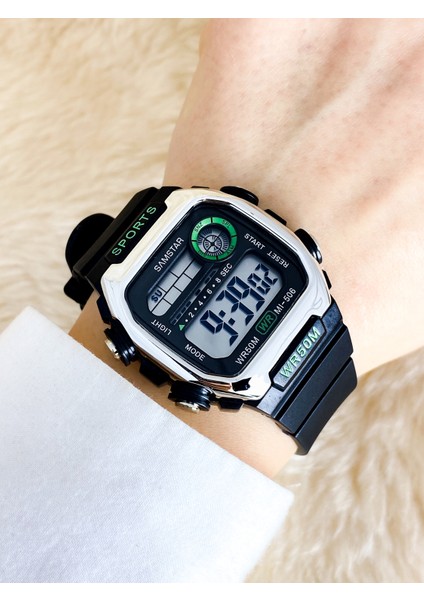 Alarmlı-Işıklı-Kronometreli-5 Atm Su Geçirmez-Hediyelik Çocuk Kol Saati