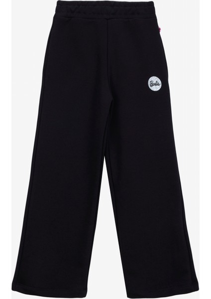 Bol Paça Siyah Kız Çocuk Eşofman Altı BRB5WG-EA6616