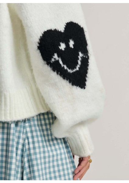 VN000R52FS81-KAWAII Sweater Hoodie Bej Kapüşon Yaka Normal Düz Kadın Sweatshırt fırsatları