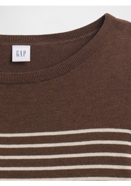 Kadın Kahverengi Striped Pullover modelleri