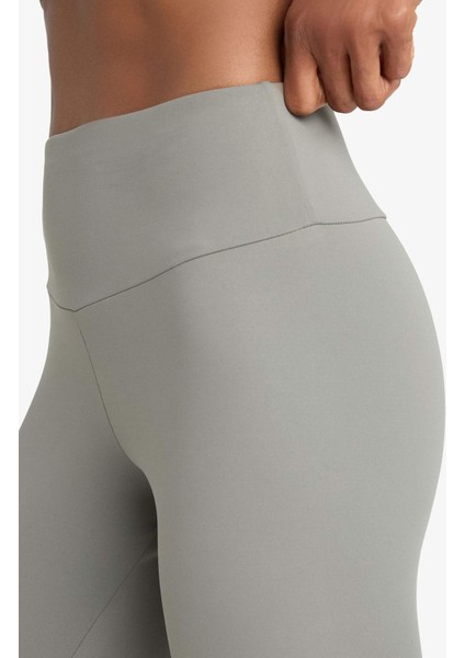 Fit Toparlayıcı Yüksek Bel Esnek Kumaş Basic Sporcu Tayt B4147AX25AU