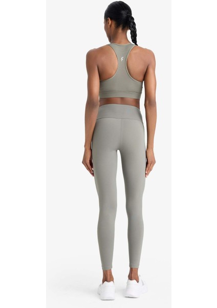 Fit Toparlayıcı Yüksek Bel Esnek Kumaş Basic Sporcu Tayt B4147AX25AU