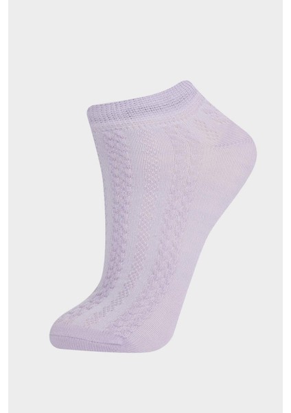 Kız Çocuk 5'li Pamuklu Patik Çorap F9499A8NS modelleri