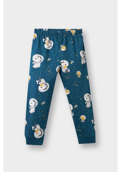 Erkek Bebek Snoopy Pijama Takımı Uzun Kollu Penye Üst Uzun Alt F3580A525AU fiyatları