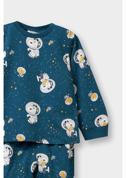 Erkek Bebek Snoopy Pijama Takımı Uzun Kollu Penye Üst Uzun Alt F3580A525AU modelleri