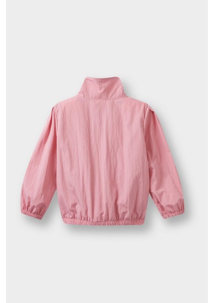 Kız Bebek Beli Lastikli Gömlek Yaka Fermuarlı Cepli Paraşüt Yağmurluk F8398A525AU modelleri