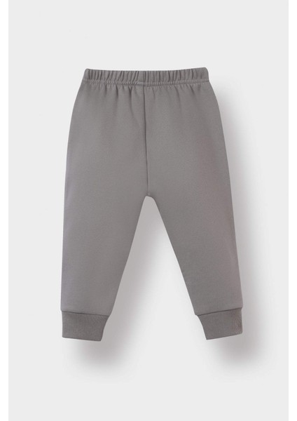 Erkek Bebek 2'li Takım Baskılı Sweatshirt Eşofman Altı E8994A525AU