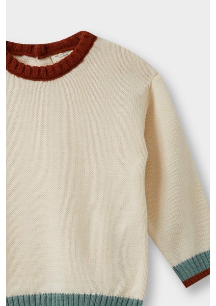 Erkek Bebek Bisiklet Yaka Triko Kazak F2585A525AU fiyatları