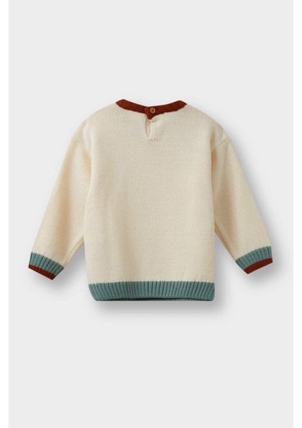 Erkek Bebek Bisiklet Yaka Triko Kazak F2585A525AU modelleri