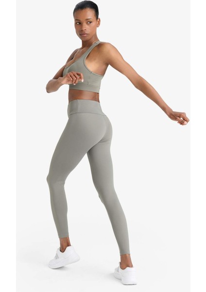 Fit Toparlayıcı Yüksek Bel Esnek Kumaş Basic Sporcu Tayt fırsatları