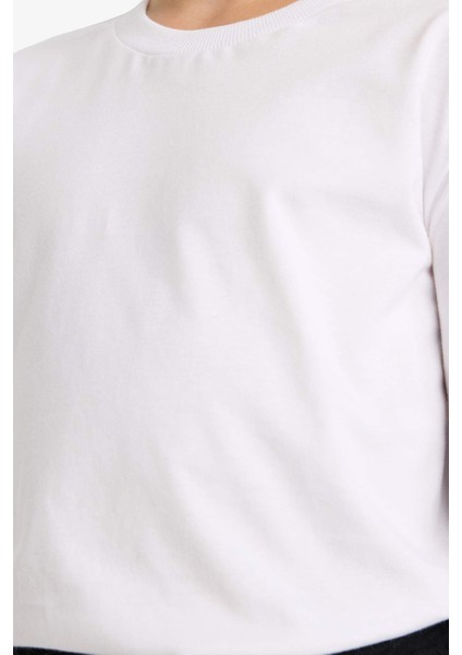 Kız Çocuk Bisiklet Yaka Uzun Kollu Okul Tişörtü U6810A625AU indirimleri