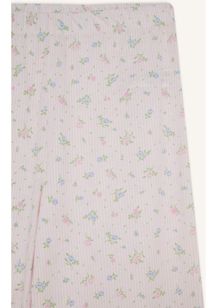 Pijama Takımı Regular Fit Kısa Kollu Üst Uzun Alt-Fall in Love F6987AX25AU indirimleri