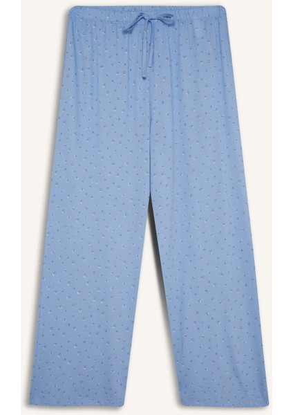 Pijama Takımı Regular Fit V Yaka Düğmeli Kısa Kollu Üst Uzun Alt-Fall in Love F7548AX25AU modelleri