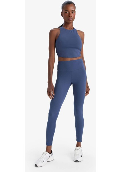 Fit Toparlayıcı Yüksek Bel Esnek Kumaş Basic Sporcu Tayt B4147AX25AU fiyatları