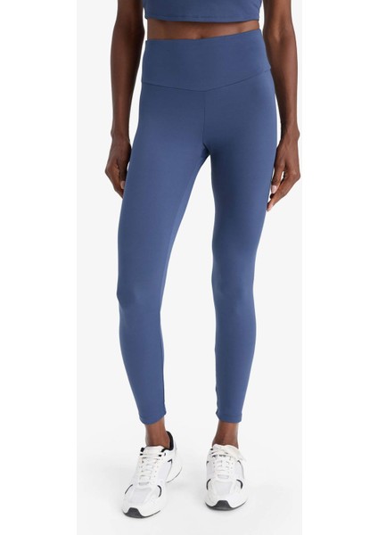 Fit Toparlayıcı Yüksek Bel Esnek Kumaş Basic Sporcu Tayt B4147AX25AU indirimleri