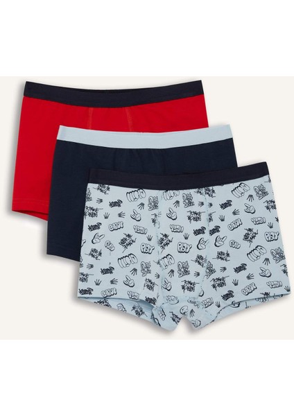 Erkek Çocuk Desenli 3'lü Boxer F7805A825AU
