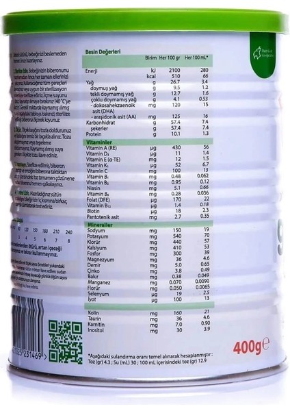 Golden Goat 1 Keçi Sütlü Bebek Sütü 0-6 Ay 400 gr modelleri