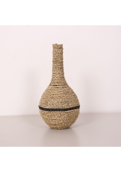 Mylamp Garlıc Rafya Vazo - Saksı 22X42 cm