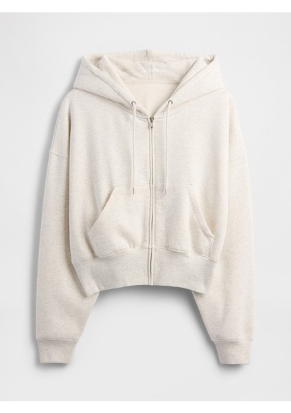 Kadın Krem Vintagesoft Fermuarlı Wedge Sweatshirt fiyatları