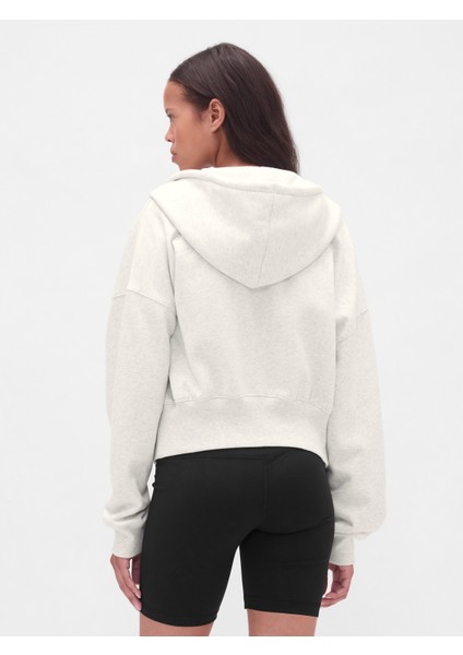 Kadın Krem Vintagesoft Fermuarlı Wedge Sweatshirt indirimleri